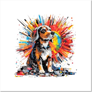 Dog Pet World Animal Lover Furry Friend Abstract Posters and Art